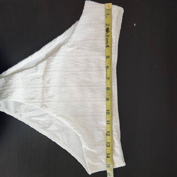 Andie Cream Swim Bottom NWT Large Cream Andie Swim Bikini Bottom Cream Swimwear - Picture 9 of 10